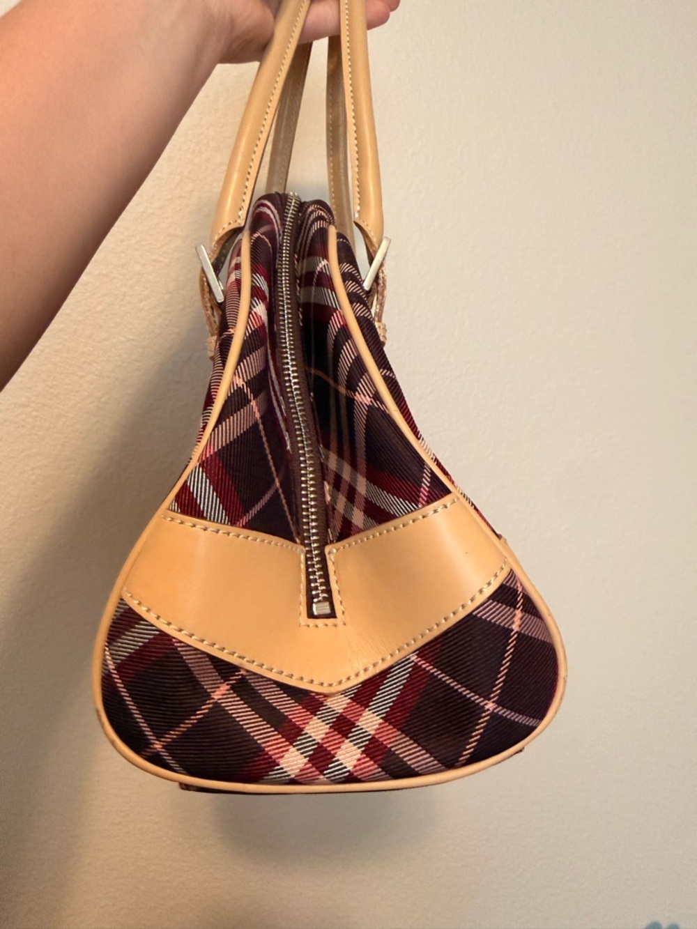 Burberry London Blue Label Canvas and Leather Handbag - Picture 7 of 17